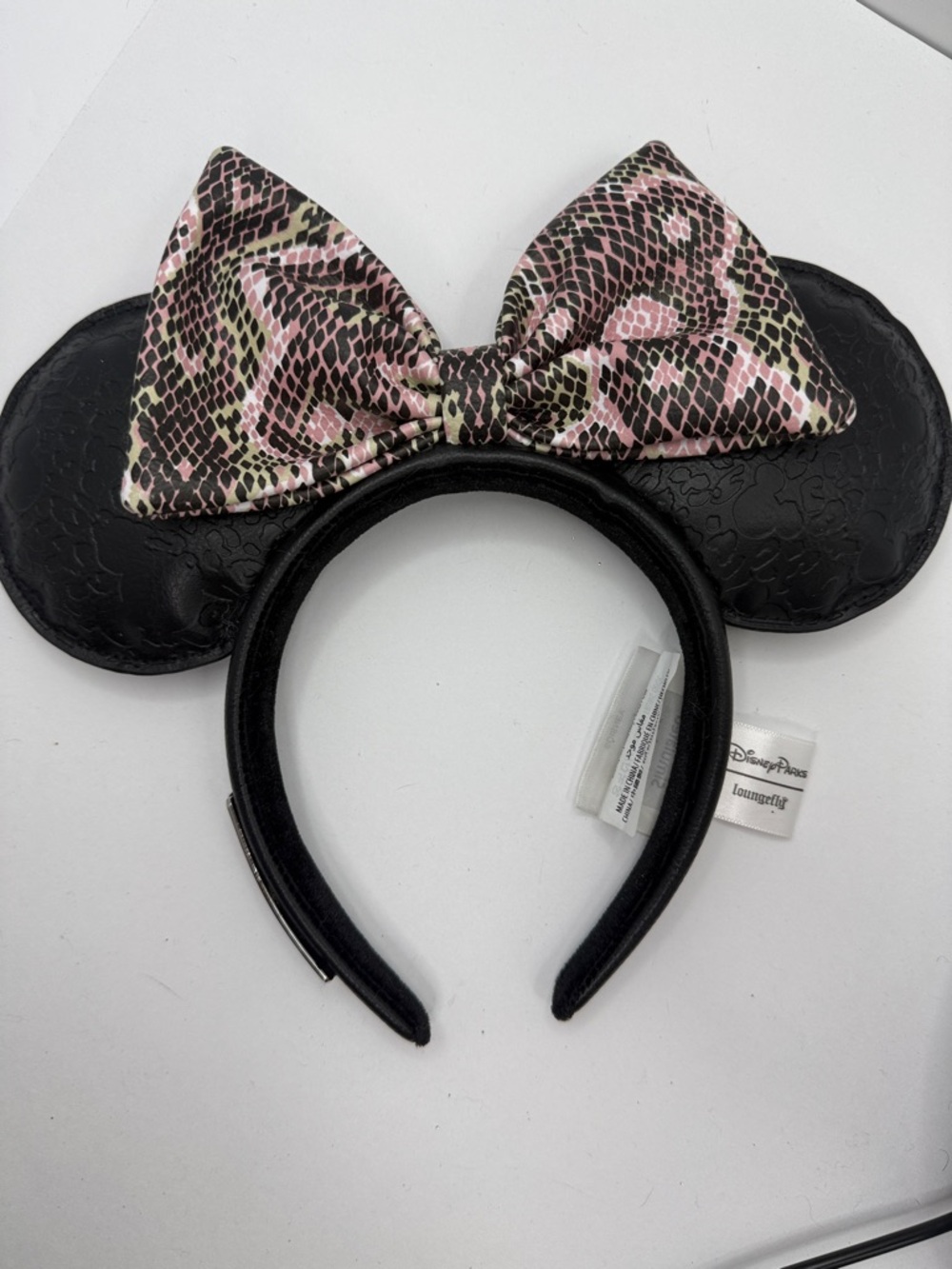Disney Ears Loungefly Faux Leather Snake Pattern